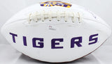 Derrius Guice Autographed LSU Tigers Logo Football- JSA Witness Auth
