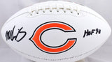 Mike Singletary Autographed Chicago Bears Logo Football w/ HOF- Beckett W Holo