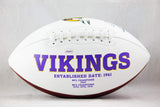 Daunte Culpepper Autographed Minnesota Vikings Logo Football - JSA W Auth *Black