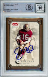 2004 Fleer Greats of the Game #6 Joe Montana Auto San Francisco 49ers BGS Auto