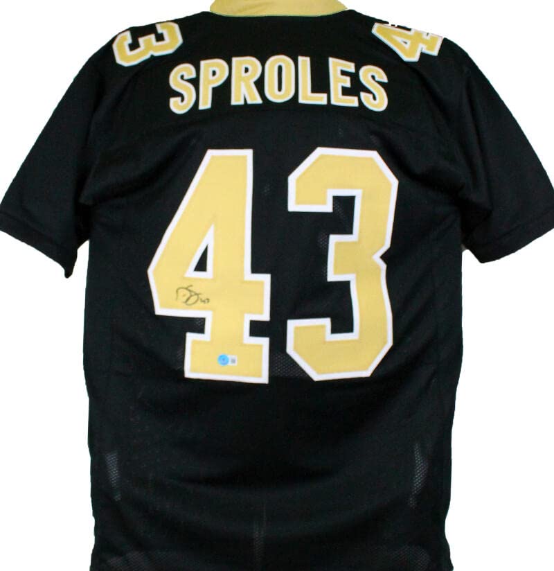 Darren Sproles Autographed Black Pro Style Jersey-Beckett W Hologram *Black