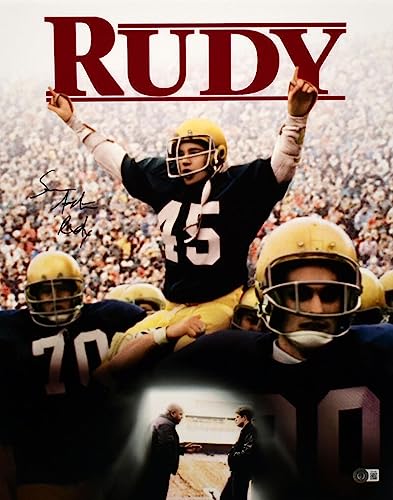 Sean Astin Autographed Rudy 16x20 Movie Poster Photo w/ Rudy- Beckett W Hologram