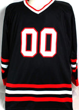 Chevy Chase Autographed Black Hockey Style Jersey - Beckett W Auth
