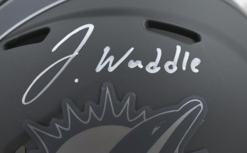 Jaylen Waddle Autographed Miami Dolphins Slate Speed Mini Helmet-Fanatics *White