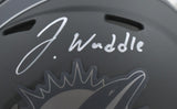 Jaylen Waddle Autographed Miami Dolphins Slate Speed Mini Helmet-Fanatics *White