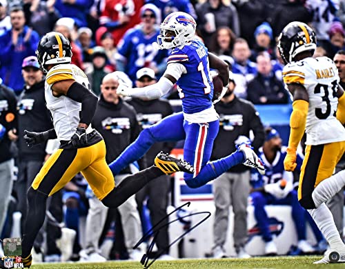 Stefon Diggs Autographed Buffalo Bills 16x20 Leap Photo-Beckett W Hologram
