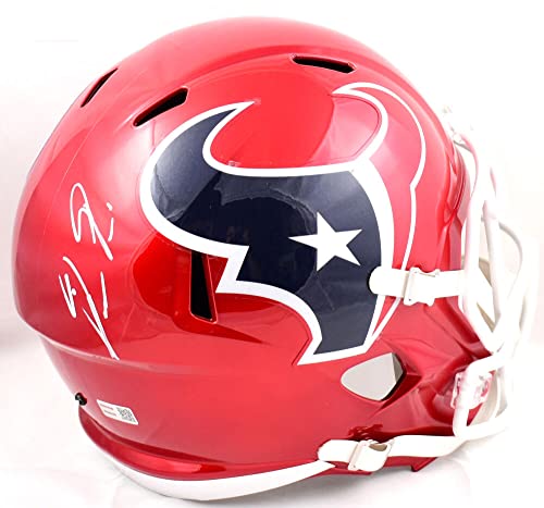 Dameon Pierce Autographed Houston Texans F/S Flash Speed Helmet *Back- Tristar