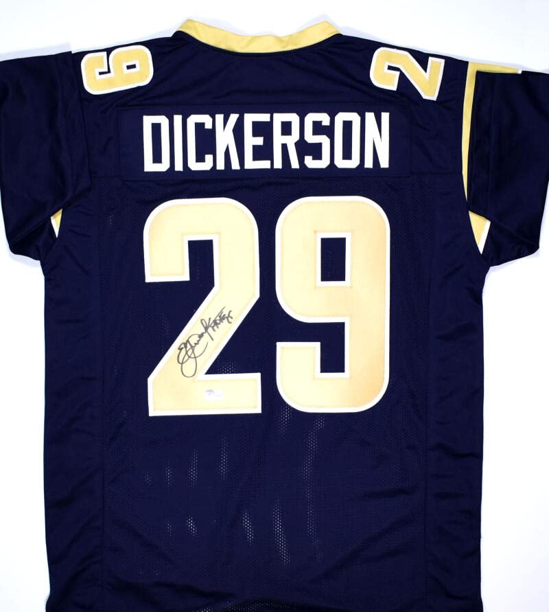 Eric Dickerson Autographed Blue Pro Style Jersey w/HOF-Beckett W Hologram *Black
