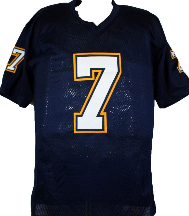 Doug Flutie Autographed Dark Blue Pro Style Jersey-Beckett W Hologram *Black
