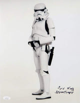 Syd Wragg Autographed Sideways Full Body 11x14 Photo w/ Insc - JSA Auth *Black