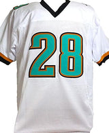 Fred Taylor Autographed White Pro Style Jersey - Beckett W *Silver