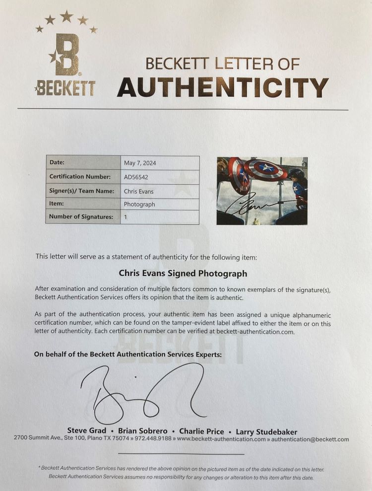 Chris Evans Signed Framed 16x20 Captain America Fight Photo BAS LOA