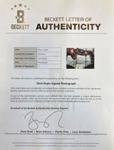 Chris Evans Signed Framed 16x20 Captain America Fight Photo BAS LOA