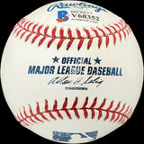 Bob Bobby Del Greco Autographed Official MLB Baseball New York Yankees, Philadelphia Phillies Beckett BAS #V68352