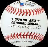 Lou Limmer Autographed Official NL Baseball Philadelphia A's Beckett BAS #V68362