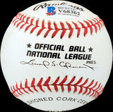 Lou Limmer Autographed Official NL Baseball Philadelphia A's Beckett BAS #V68362