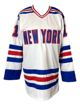 Mark Messier New York Signed White Hockey Jersey BAS