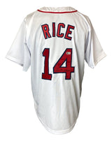 Jim Rice Boston Signed White Baseball Jersey 78 AL MVP BAS