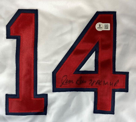 Jim Rice Boston Signed White Baseball Jersey 78 AL MVP BAS
