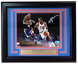 Allen Iverson Signed Framed 8x10 Philadelphia 76ers Photo vs Kobe Bryant BAS