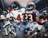 Arian Foster & Ben Tate Autographed 16x20 Multi Shot Photo- JSA Authenticate