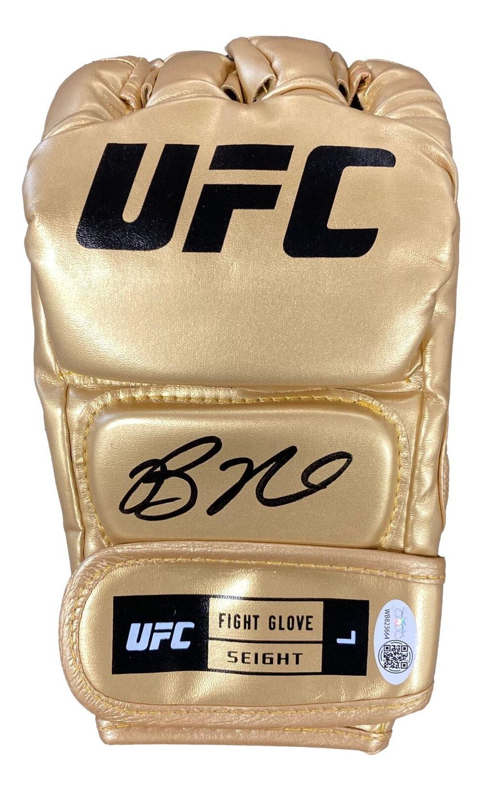 Bo Nickal Signed MMA Gold Fight Glove JSA ITP