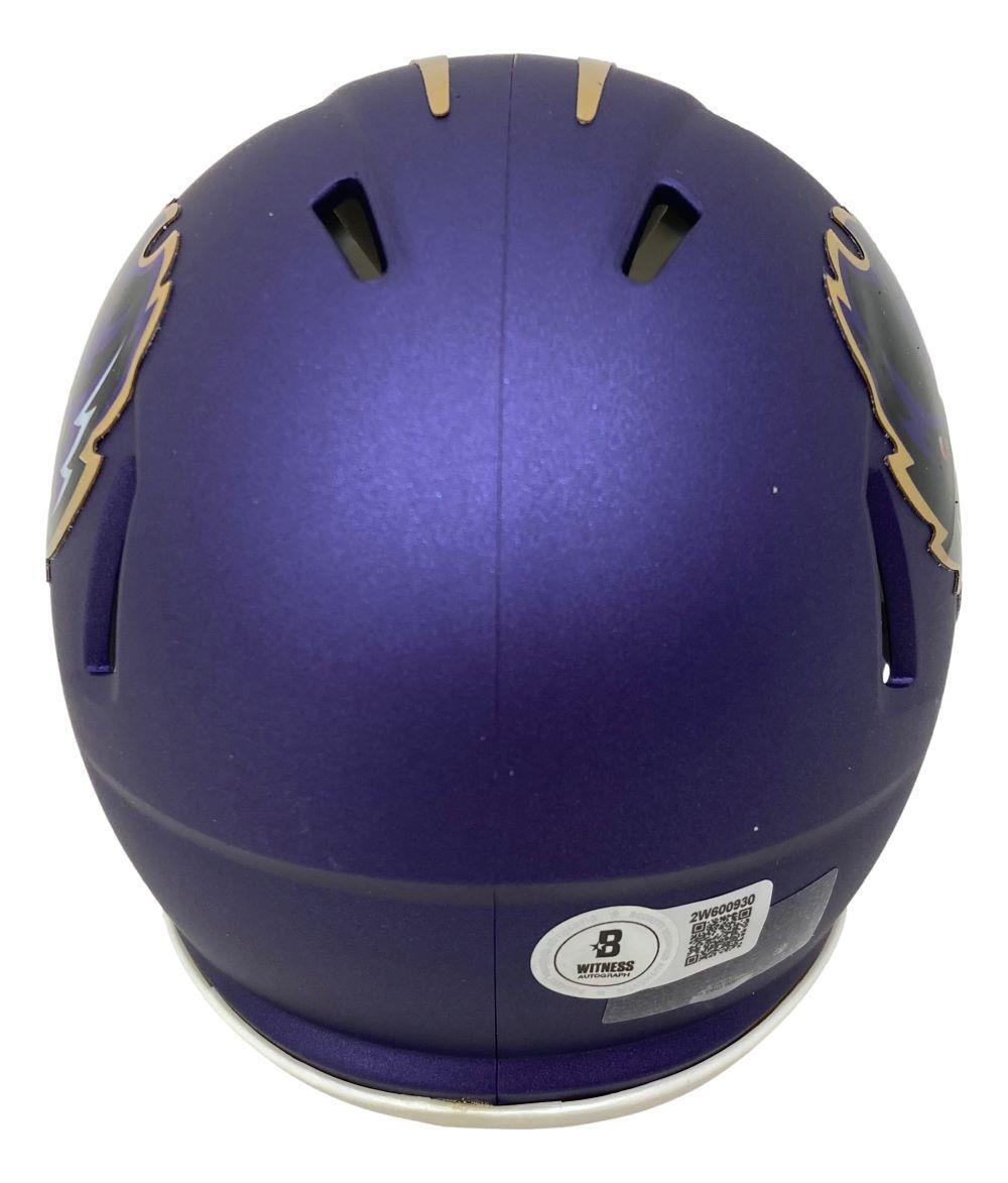 Rashod Bateman Signed Baltimore Ravens Alternate Mini Speed Helmet BAS