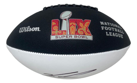 Jalen Carter Signed Philadelphia Eagles Super Bowl LIX Logo Football BAS