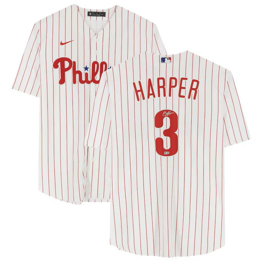 Bryce Harper Signed Philadelphia Phillies Nike Replica Jersey Fanatics