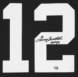 Terry Bradshaw Autographed/Inscribed "HOF 89" Pittsburgh Steelers Black Mitchell & Ness Throwback Jersey Fanatics