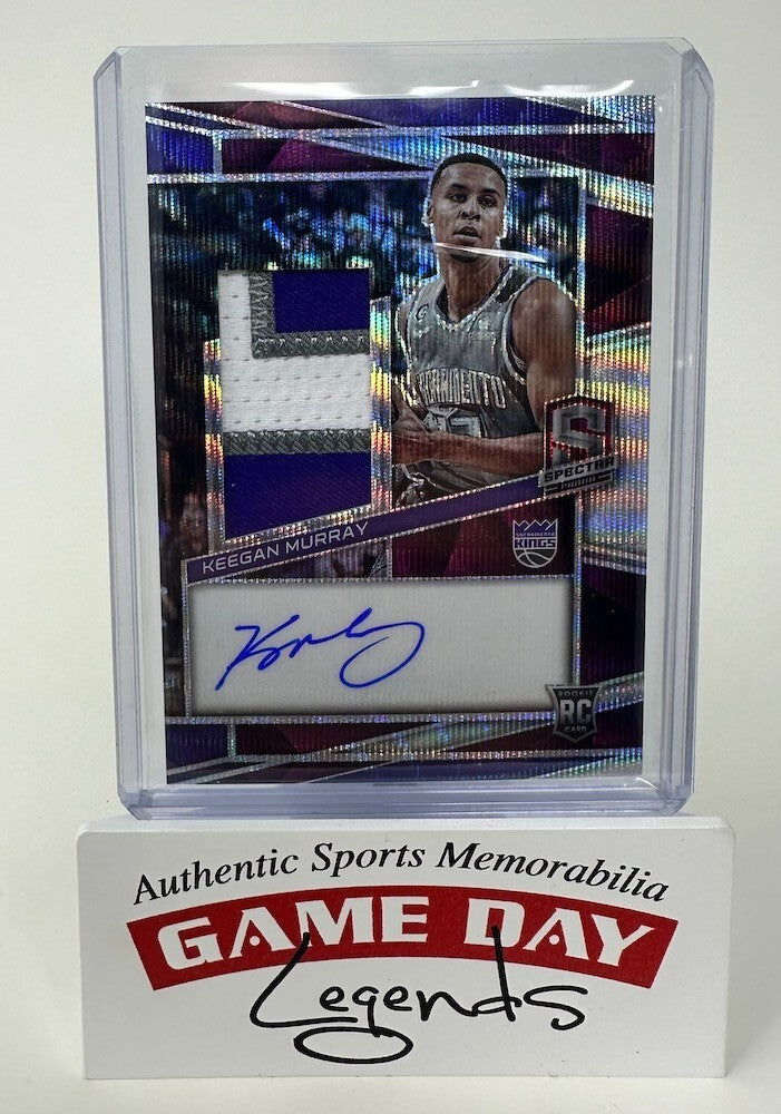 Keegan Murray Kings 2022-23 Panini Spectra RC RPA Patch Auto Card LE 6/8