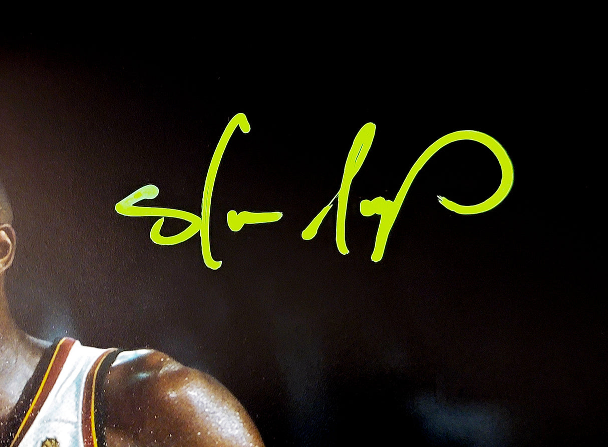 Gary Payton & Shawn Kemp Autographed 16x20 Photo Seattle Supersonics Beckett BAS QR Stock #203418