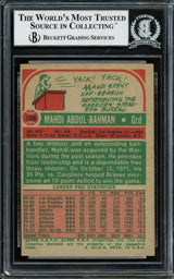 Mahdi Abdul Rahman Autographed 1973-74 Topps Card #128 Seattle Supersonics Beckett BAS #14131913