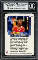 Allen Iverson Autographed 1996-97 Fleer Ultra Rookie Card #270 Philadelphia 76ers Beckett BAS #14133871