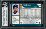 Ichiro Suzuki Autographed 2001 Topps Chrome Traded Rookie Card #T266 Seattle Mariners Beckett BAS #14134155