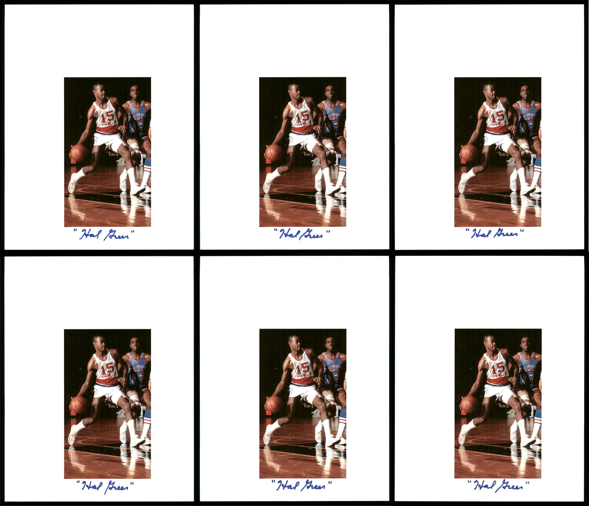 Hal Greer Autographed 8.5x11 Photo 12 Count Lot Philadelphia 76ers SKU #194007