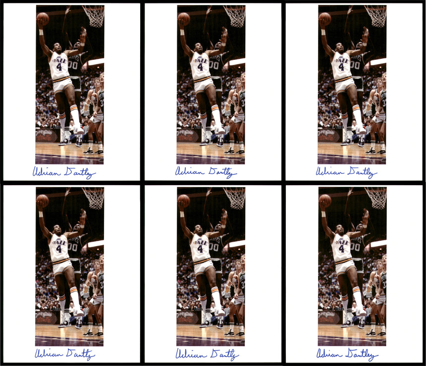 Adrian Dantley Autographed 8.5x11 Photo 12 Count Lot Utah Jazz SKU #194019