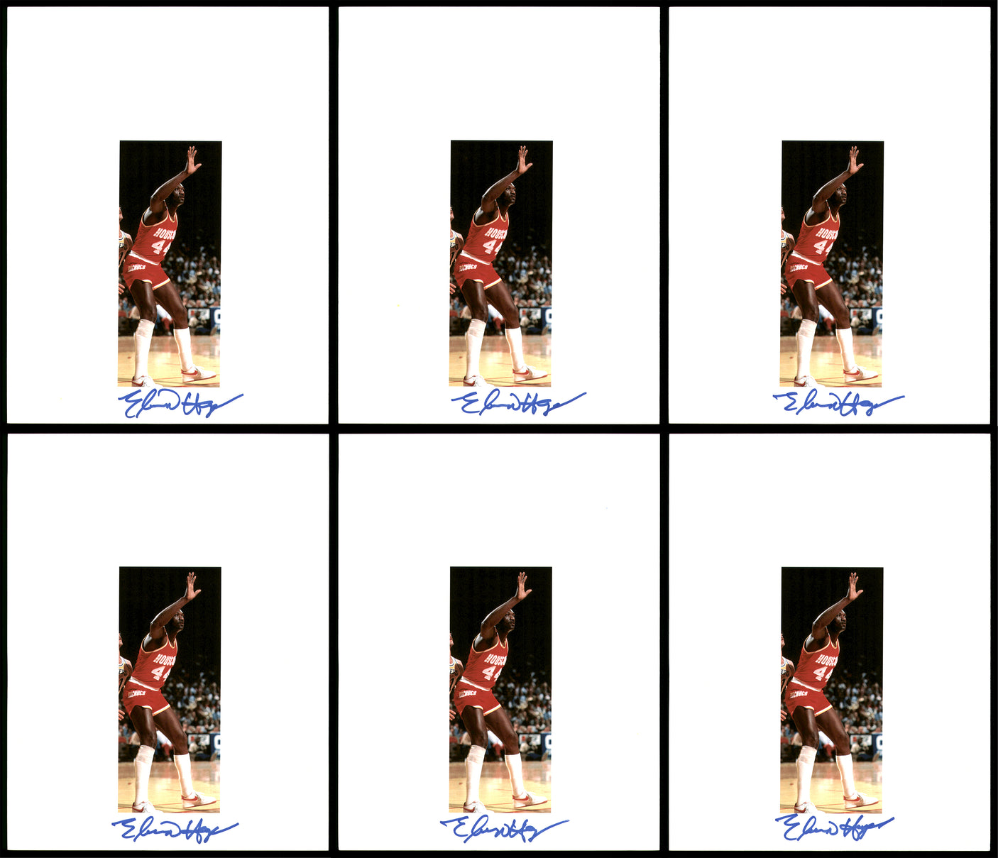 Elvin Hayes Autographed 8.5x11 Photo 12 Count Lot Houston Rockets SKU #194021