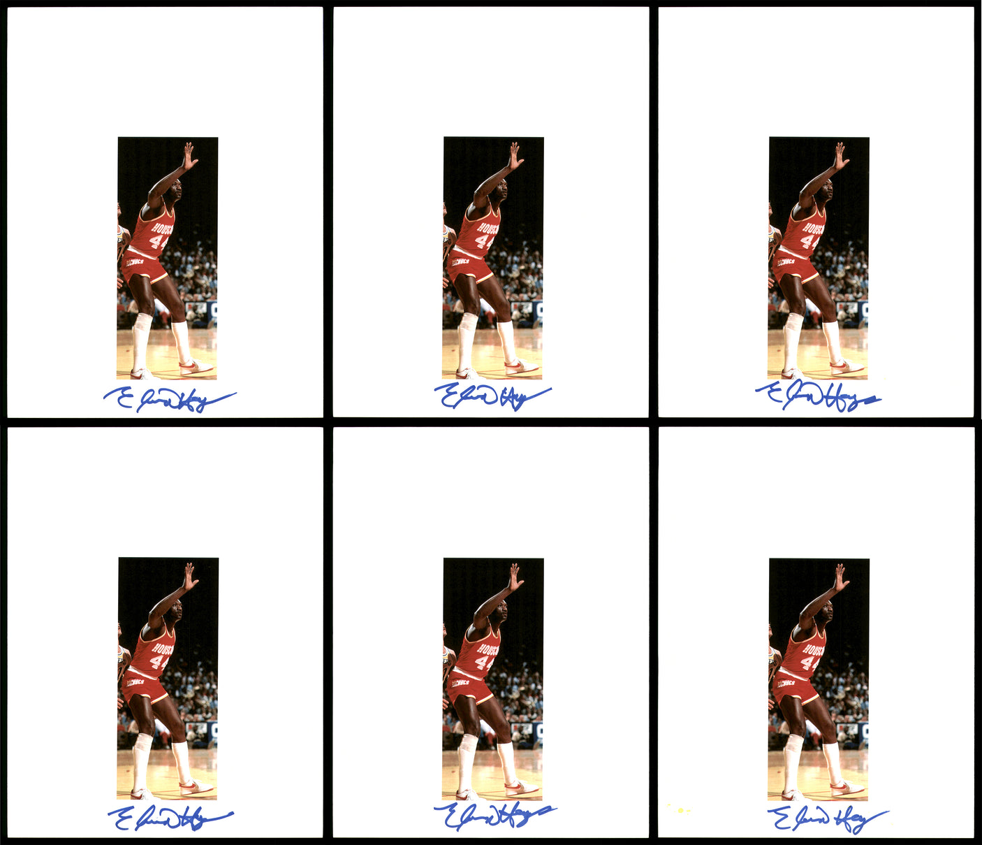 Elvin Hayes Autographed 8.5x11 Photo 12 Count Lot Houston Rockets SKU #194021