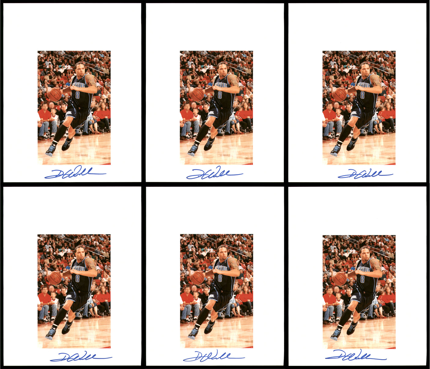 Deron Williams Autographed 8.5x11 Photo 12 Count Lot Utah Jazz SKU #194023
