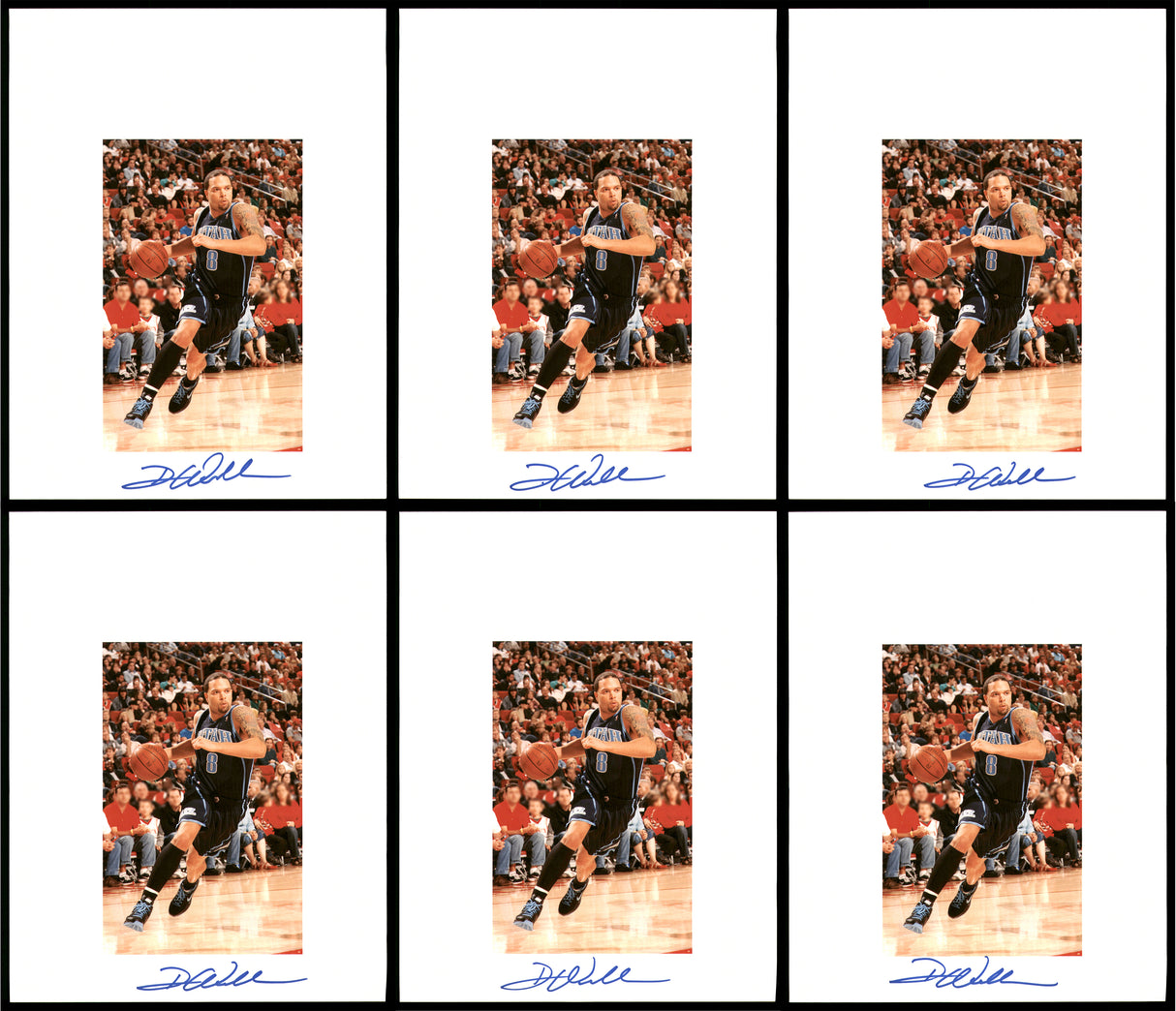 Deron Williams Autographed 8.5x11 Photo 12 Count Lot Utah Jazz SKU #194023