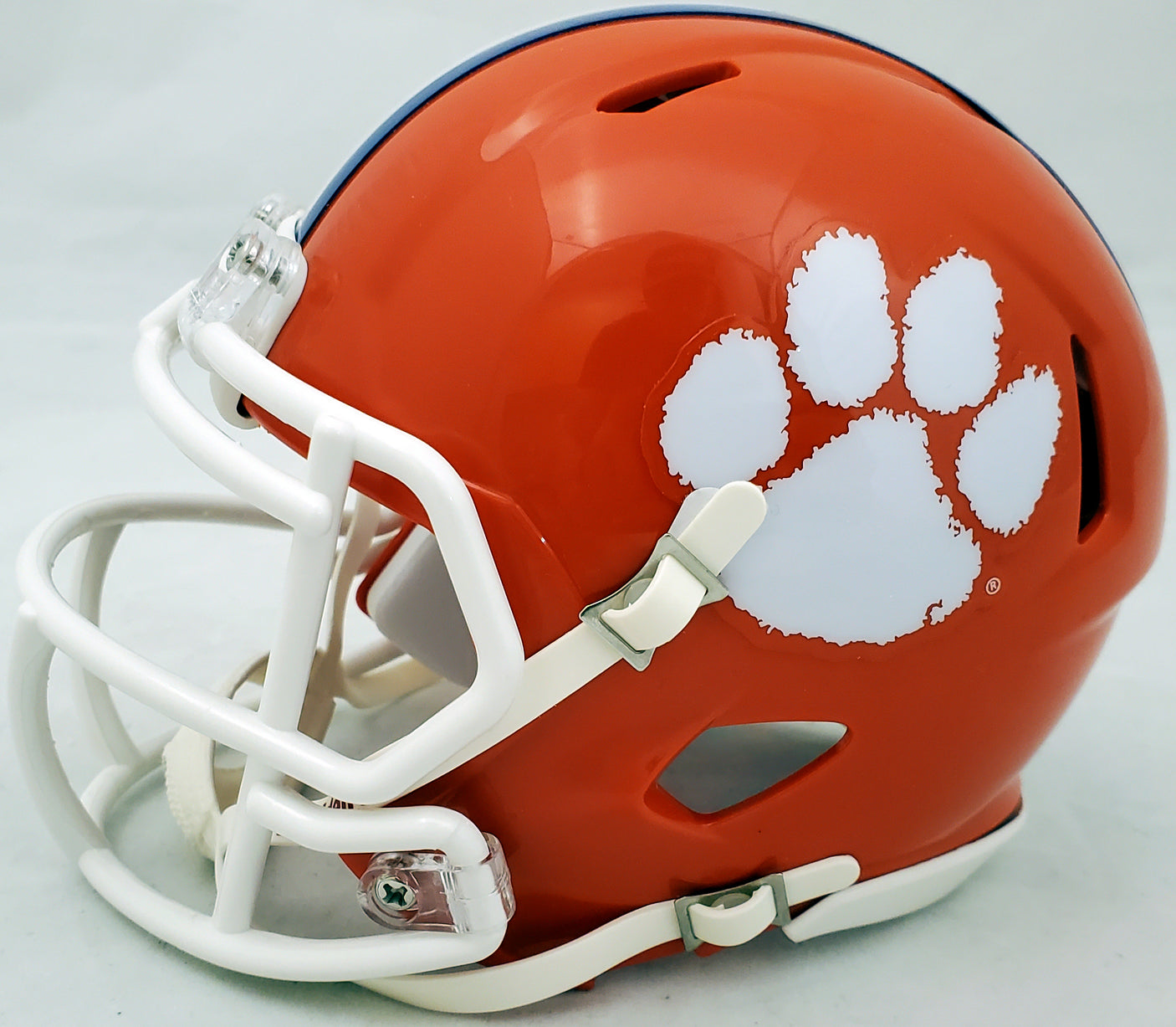 Travis Etienne Autographed Clemson Tigers Speed Mini Helmet (Smudged) Beckett BAS #WH79006