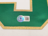 Boston Celtics Kevin Garnett Autographed White & Gold Authentic Mitchell & Ness Hardwood Classics 2008 Jersey Size S Beckett BAS QR Stock #203552