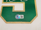 Boston Celtics Kevin Garnett Autographed White & Gold Authentic Mitchell & Ness Hardwood Classics 2008 Jersey Size M Beckett BAS QR Stock #203553