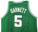 Boston Celtics Kevin Garnett Autographed Green Jersey Beckett BAS QR Stock #203548