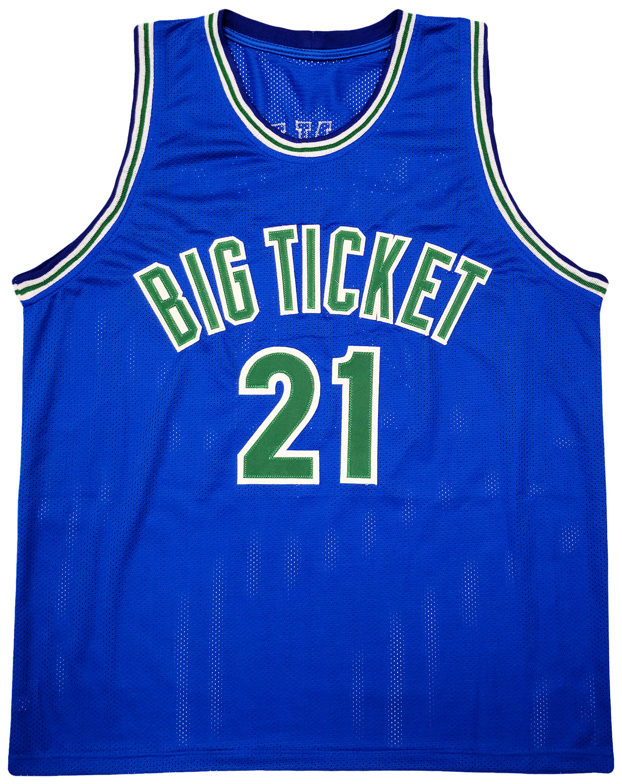 Minnesota Timberwolves Kevin Garnett Autographed Blue Jersey Beckett BAS QR Stock #203549