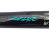 Jarred Kelenic Autographed Dark Gray Rawlings Game Model Bat Seattle Mariners Beckett BAS QR Stock #203537