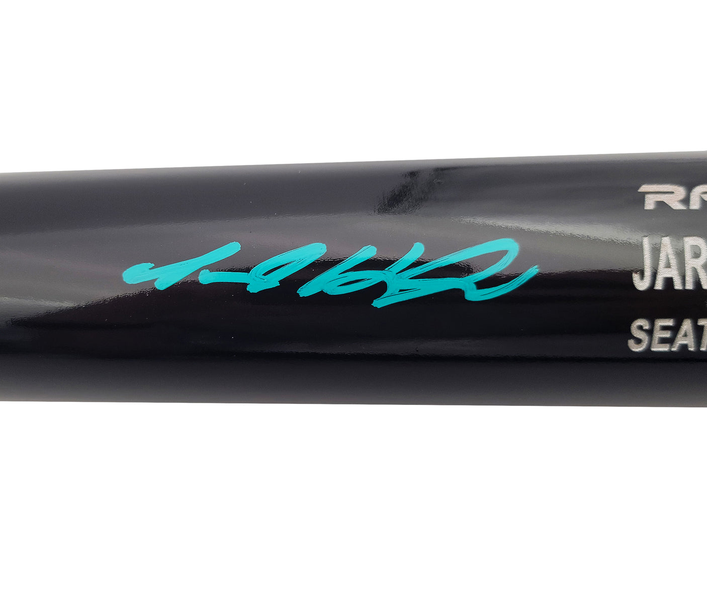 Jarred Kelenic Autographed Dark Gray Rawlings Game Model Bat Seattle Mariners Beckett BAS QR Stock #203537