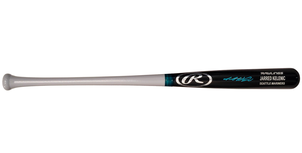 Jarred Kelenic Autographed Dark Gray Rawlings Game Model Bat Seattle Mariners Beckett BAS QR Stock #203537