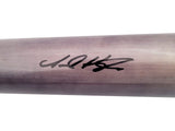 Jarred Kelenic Autographed Gray Chandler Game Model Bat Atlanta Braves Beckett BAS QR Stock #203535